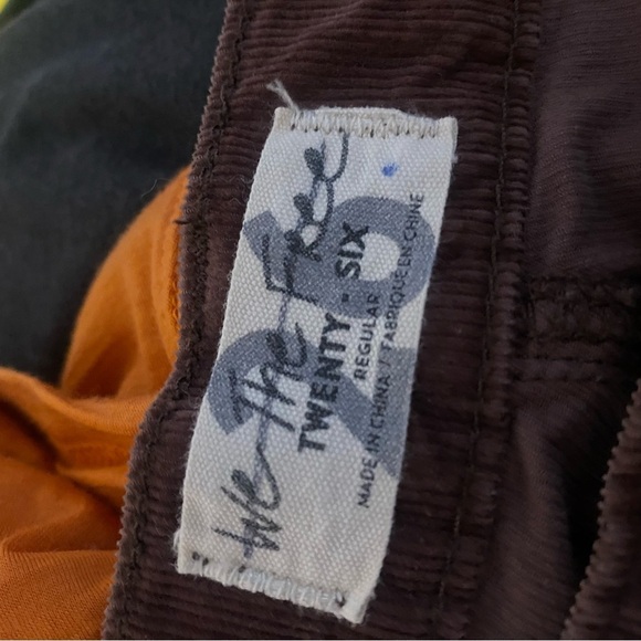 Free People We The Free Chocolate Brown Skinny Corduroy Jeans  26 High Rise - Picture 7 of 8